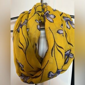 Scarf - Infinity Yellow/Gray/White NWOT